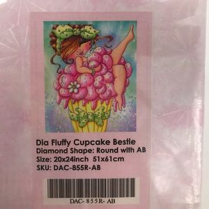 Dia Fluffy cupcake bestie Diamond Art club